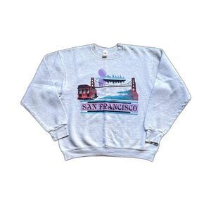 1991 SAN FRANCISCO VINTAGE CREWNECK SWEATSHIRT GOLDEN GATE SIZE XL
